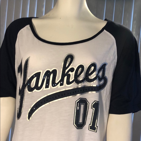 VICTORIA SECRET PINK YANKEES, 5TH OCEAN SHIRT SZ S - Picture 4 of 6
